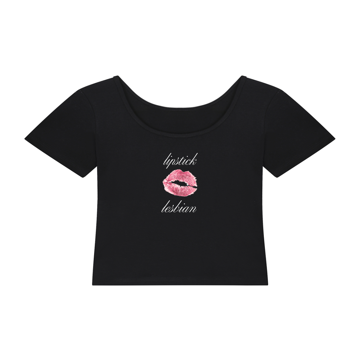 Lipstick Lesbian | Y2K Baby Tee
