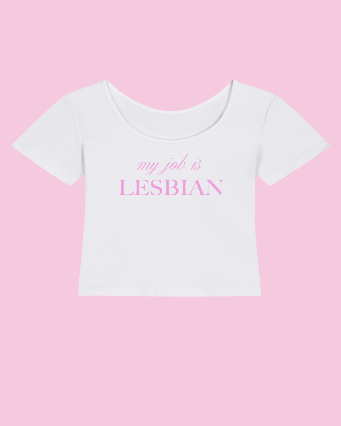 My Job is Lesbian | Y2K Baby Tee