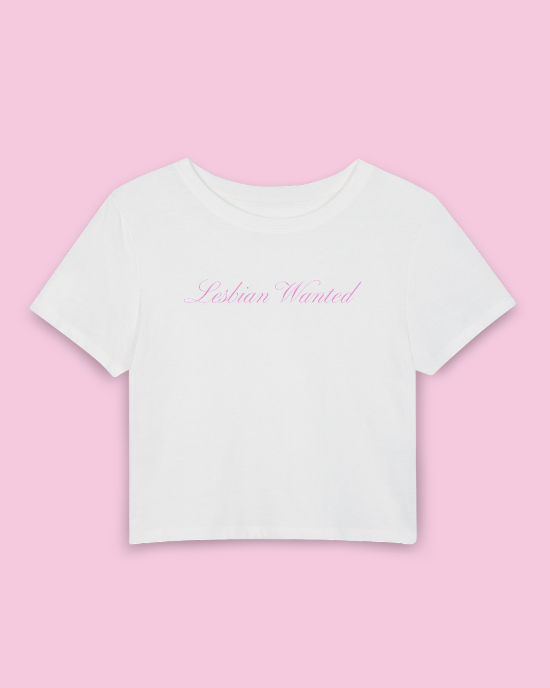 Lesbian Wanted | Y2K Baby Tee