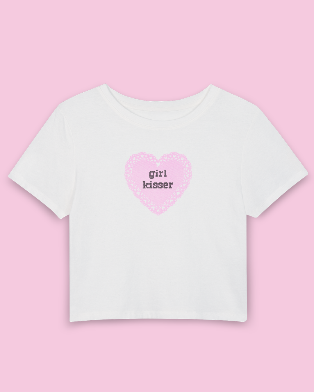 Girl Kisser | Y2K Baby Tee