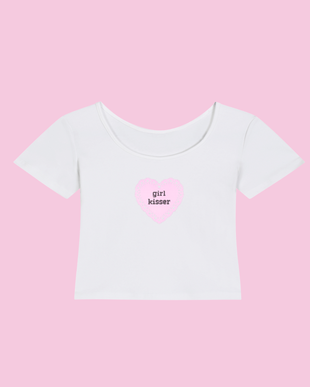 Girl Kisser | Y2K Baby Tee