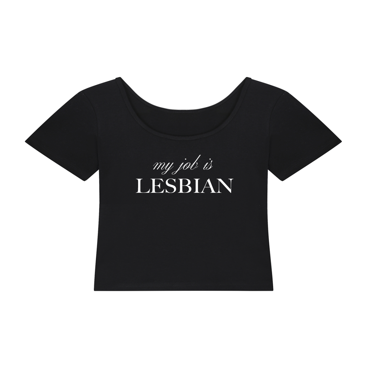 My Job is Lesbian | Y2K Baby Tee