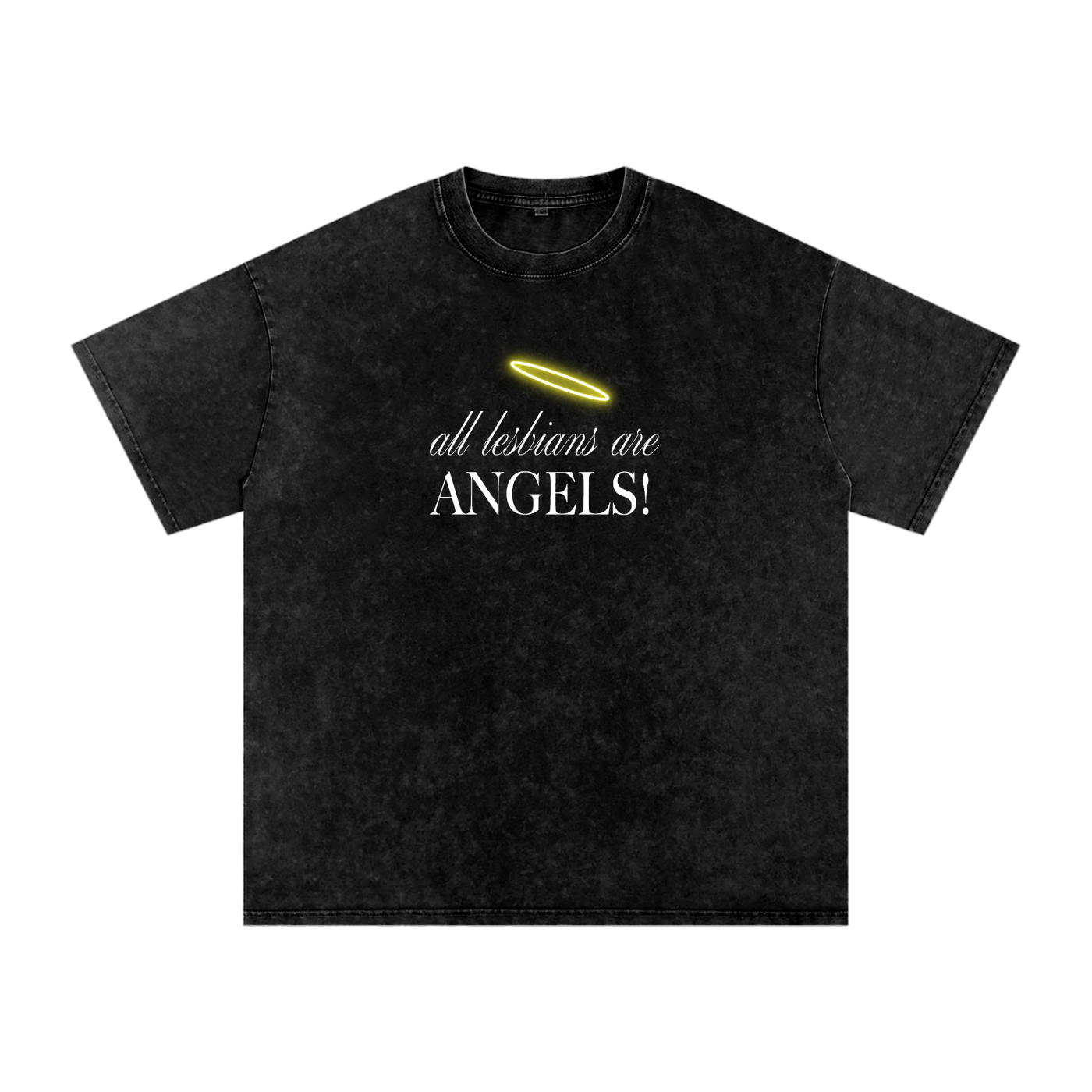 All Lesbians Are Angels Oversized Tee