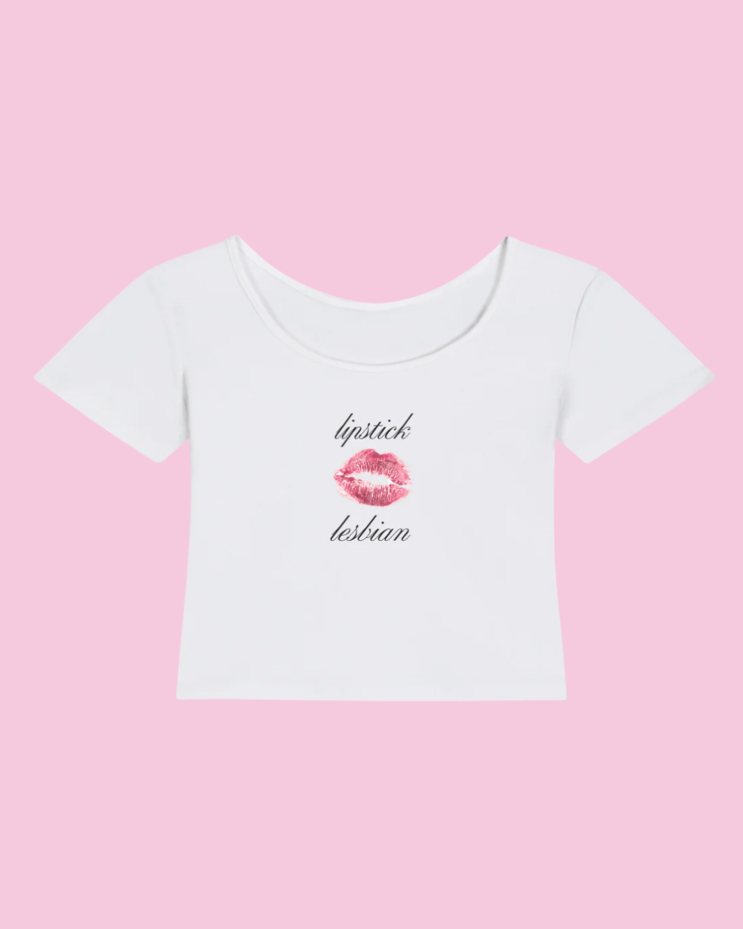 Lipstick Lesbian | Y2K Baby Tee