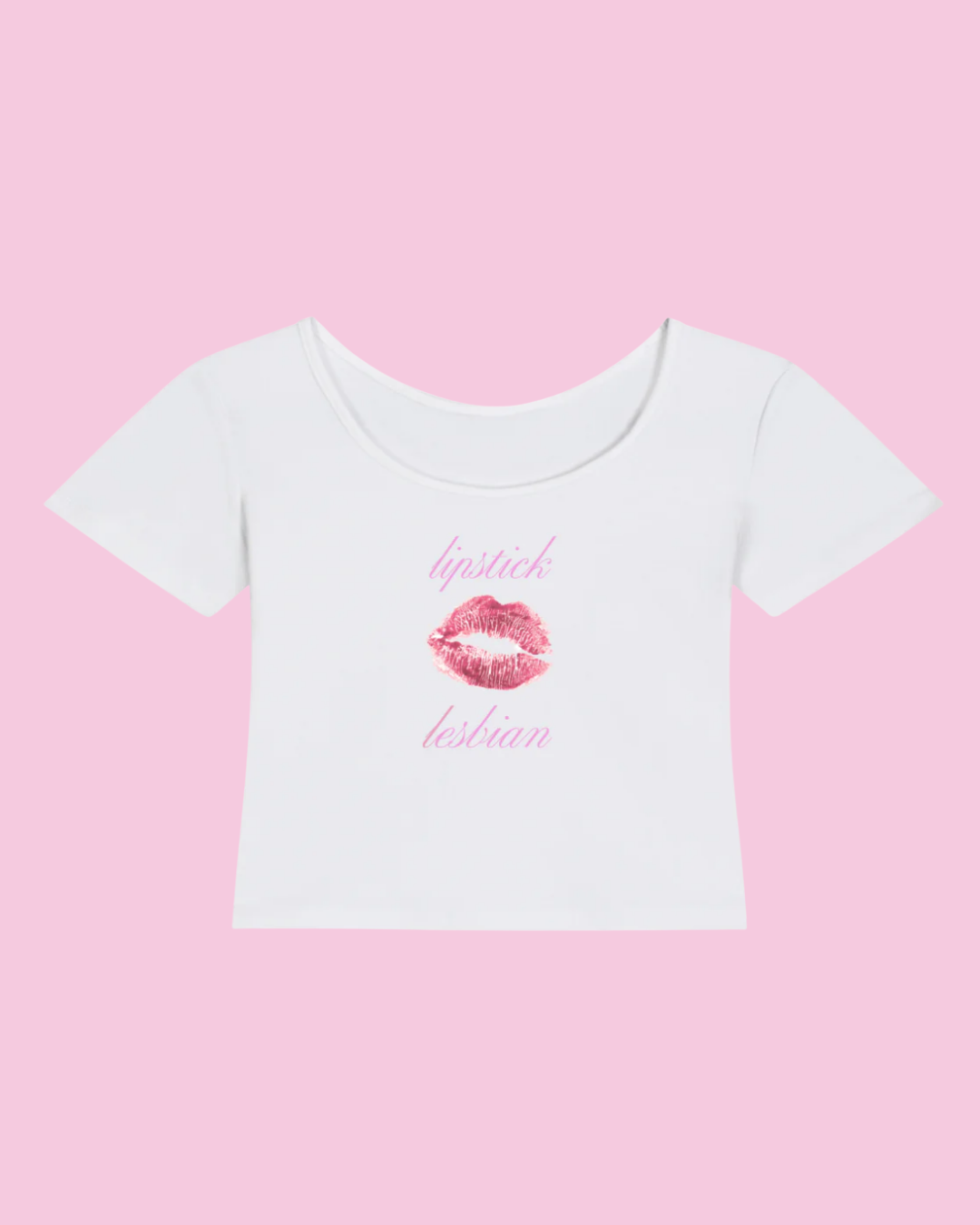 Lipstick Lesbian | Y2K Baby Tee