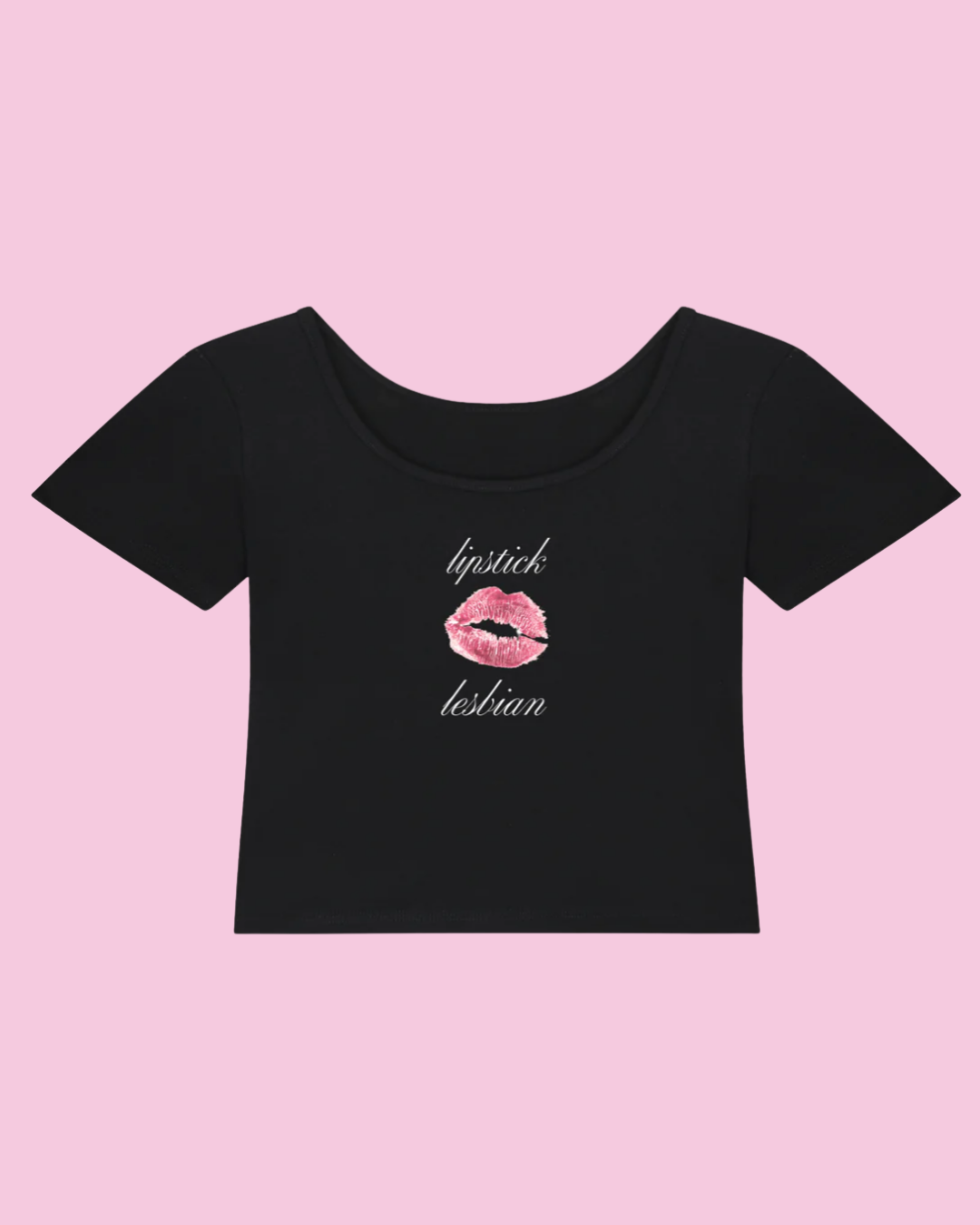 Lipstick Lesbian | Y2K Baby Tee