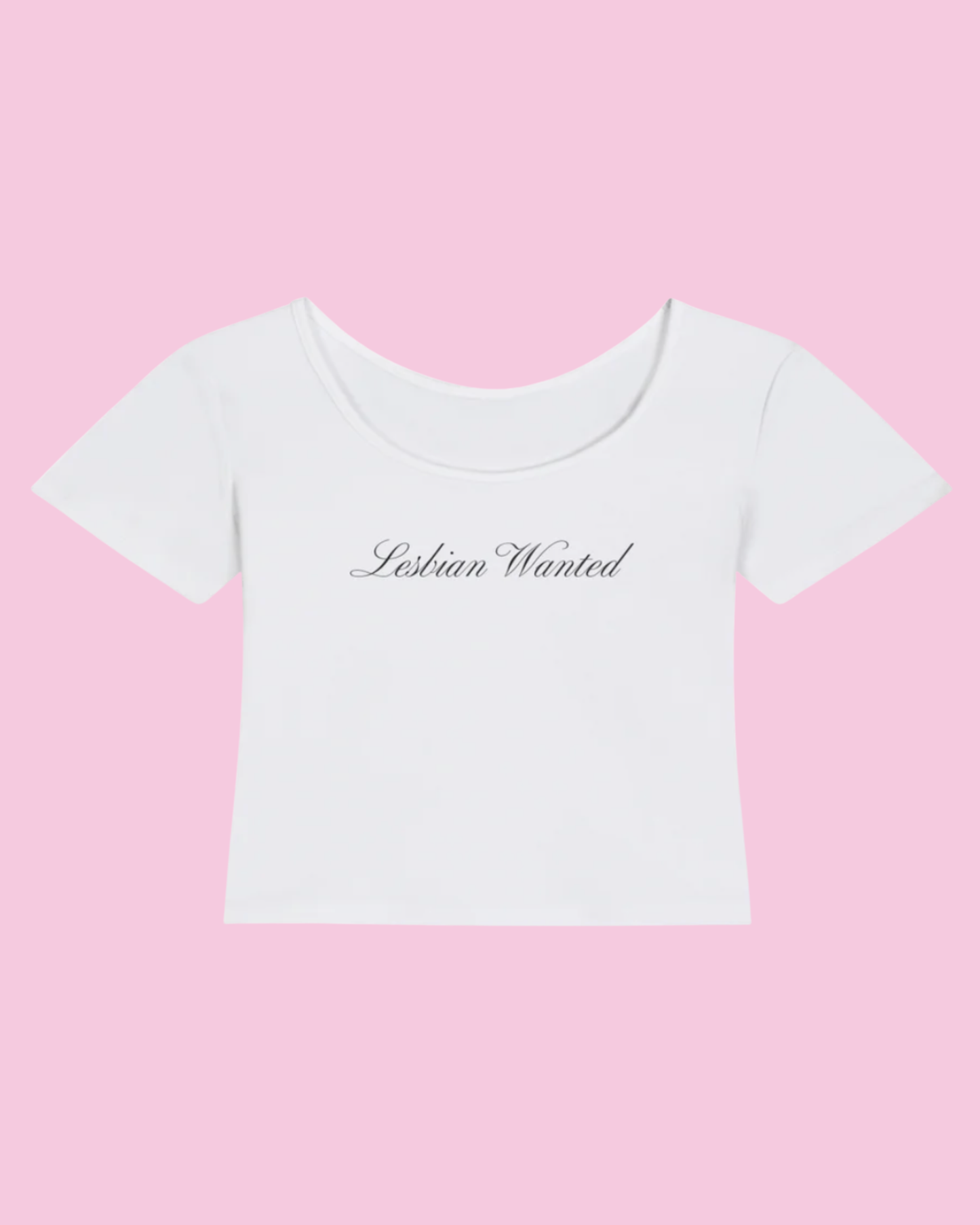 Lesbian Wanted | Y2K Baby Tee