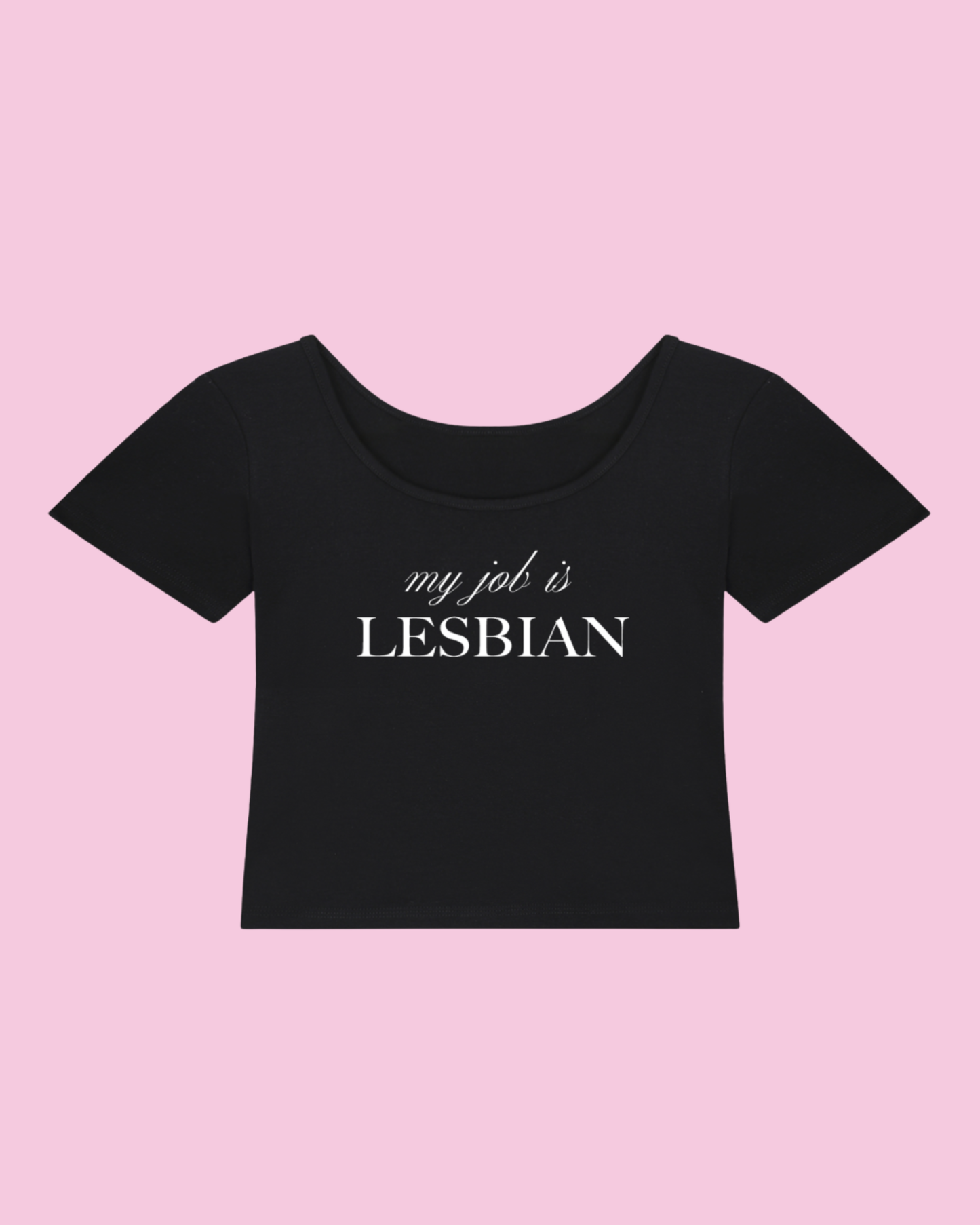 My Job is Lesbian | Y2K Baby Tee
