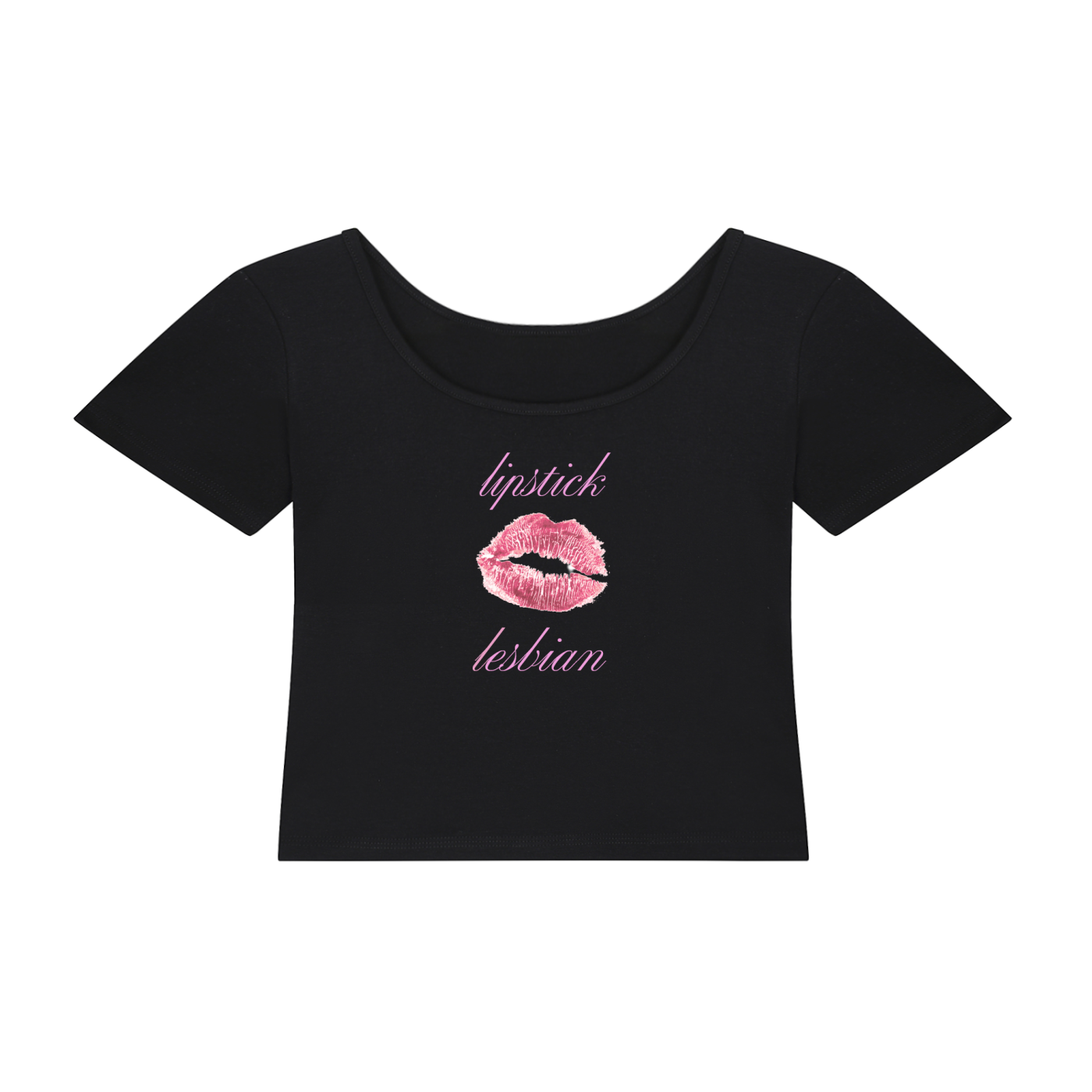 Lipstick Lesbian | Y2K Baby Tee