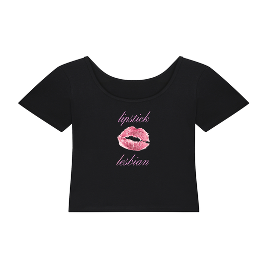 Lipstick Lesbian | Y2K Baby Tee