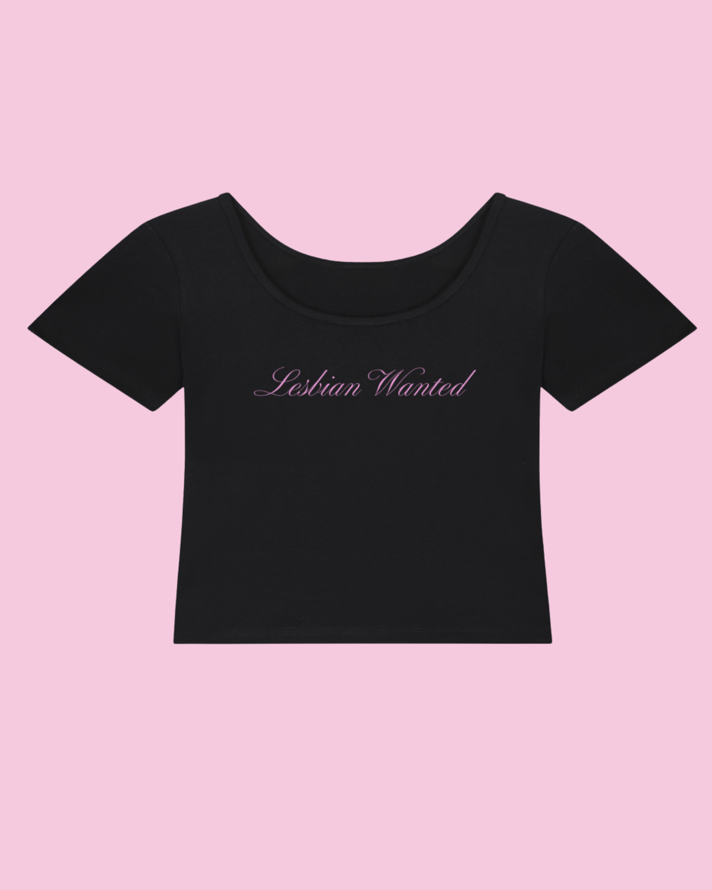 Lesbian Wanted | Y2K Baby Tee