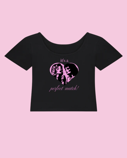 Perfect Match | Y2K Baby Tee