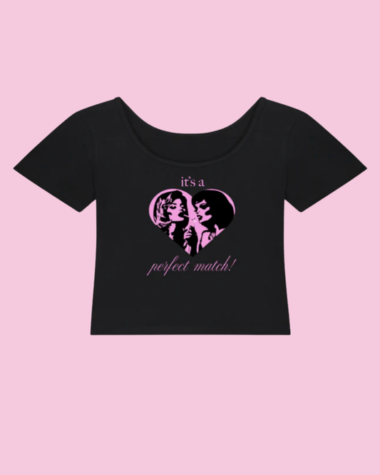 Perfect Match | Y2K Baby Tee