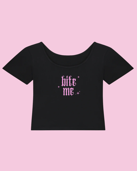 Bite Me | Y2K Baby Tee