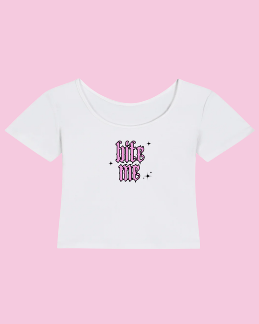 Bite Me | Y2K Baby Tee