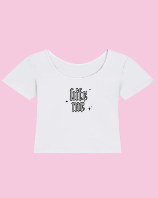 Bite Me | Y2K Baby Tee