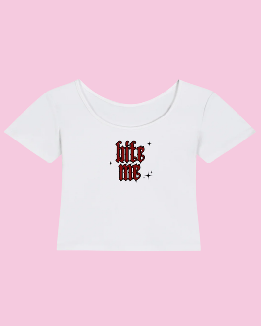 Bite Me | Y2K Baby Tee
