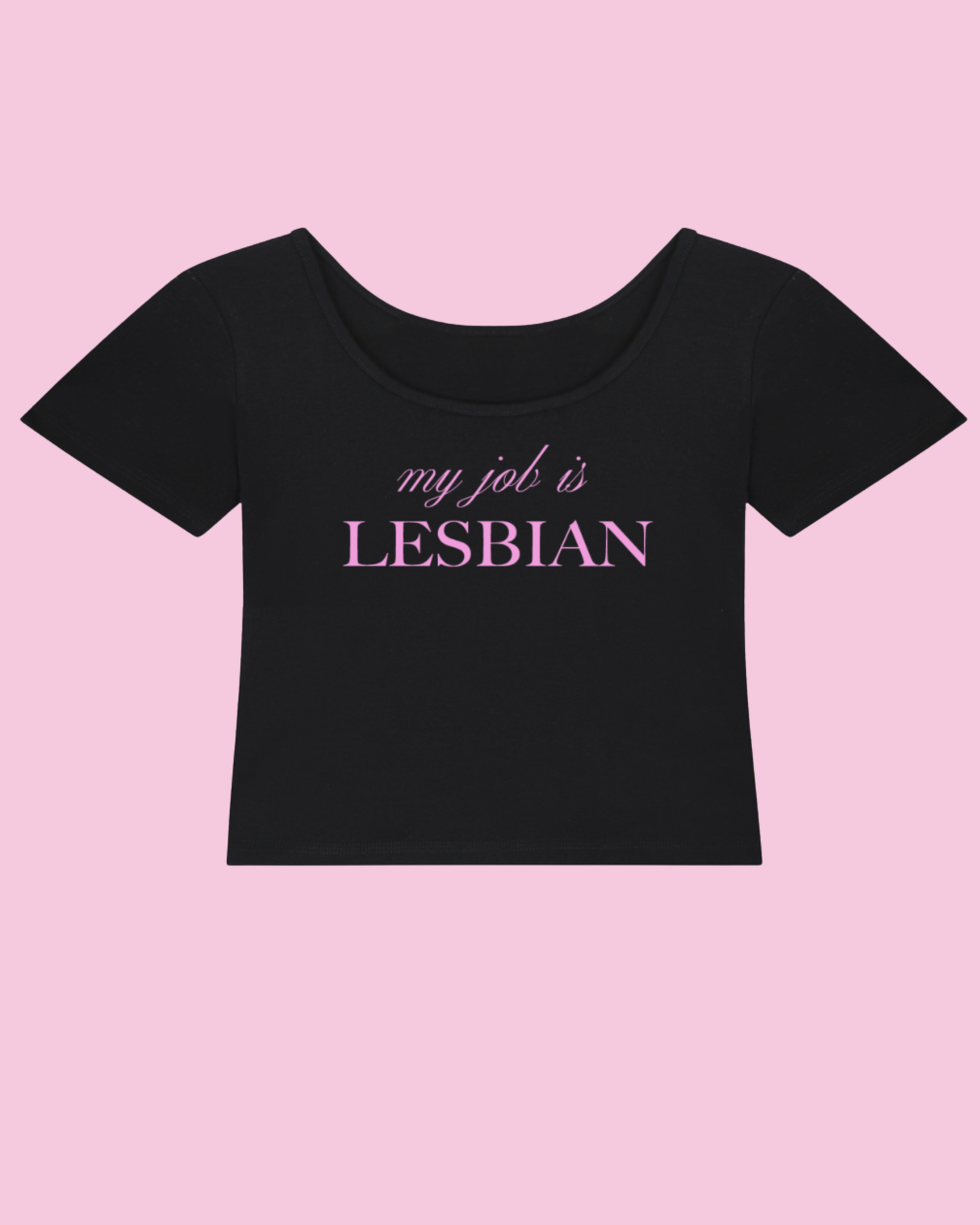 My Job is Lesbian | Y2K Baby Tee