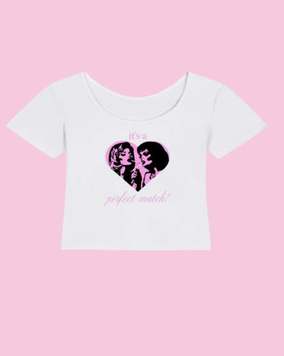 Perfect Match | Y2K Baby Tee
