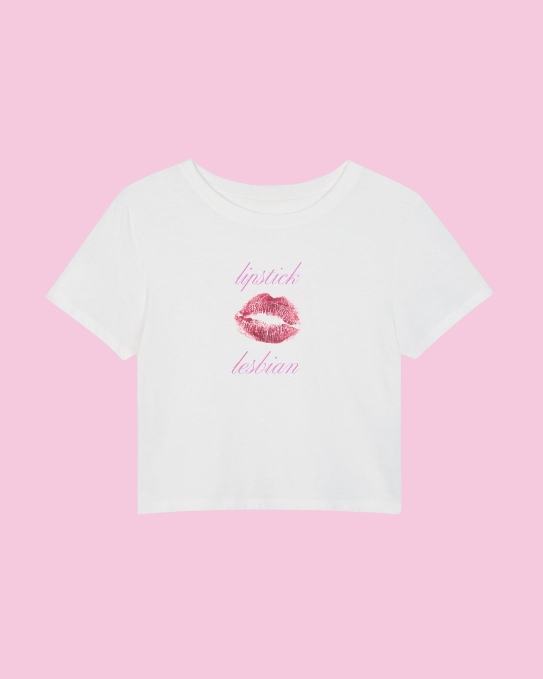 Lipstick Lesbian | Y2K Baby Tee