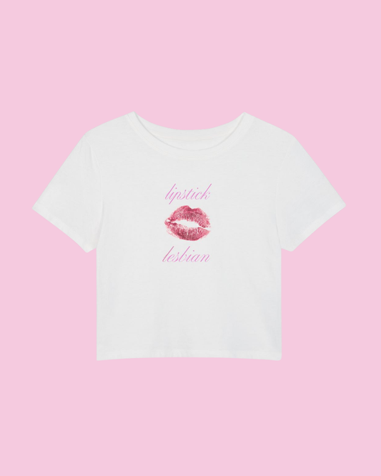 Lipstick Lesbian | Y2K Baby Tee