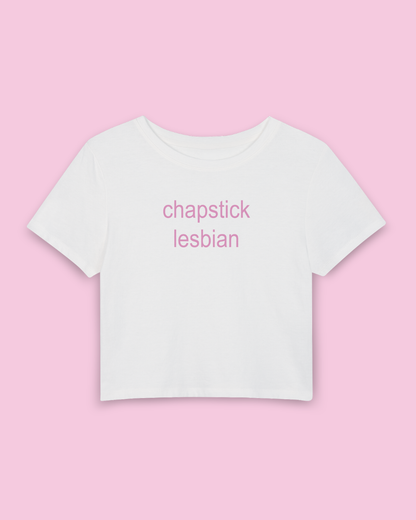 Chapstick Lesbian | Y2K Baby Tee