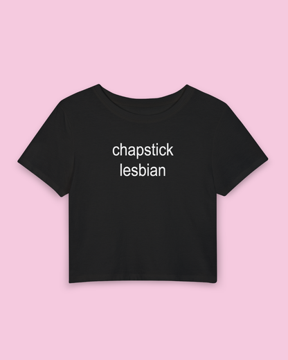 Chapstick Lesbian | Y2K Baby Tee
