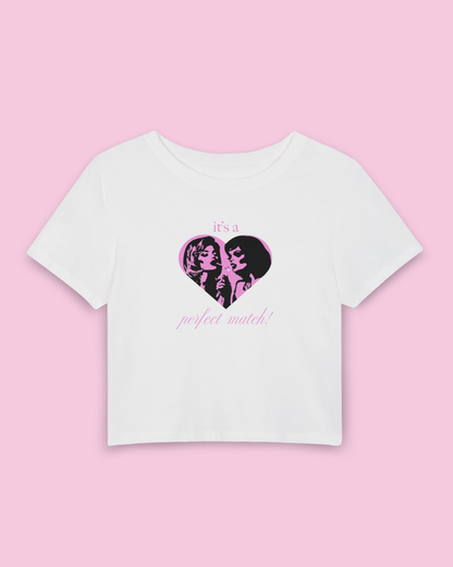 It's a Perfect Match | Y2K Baby Tee