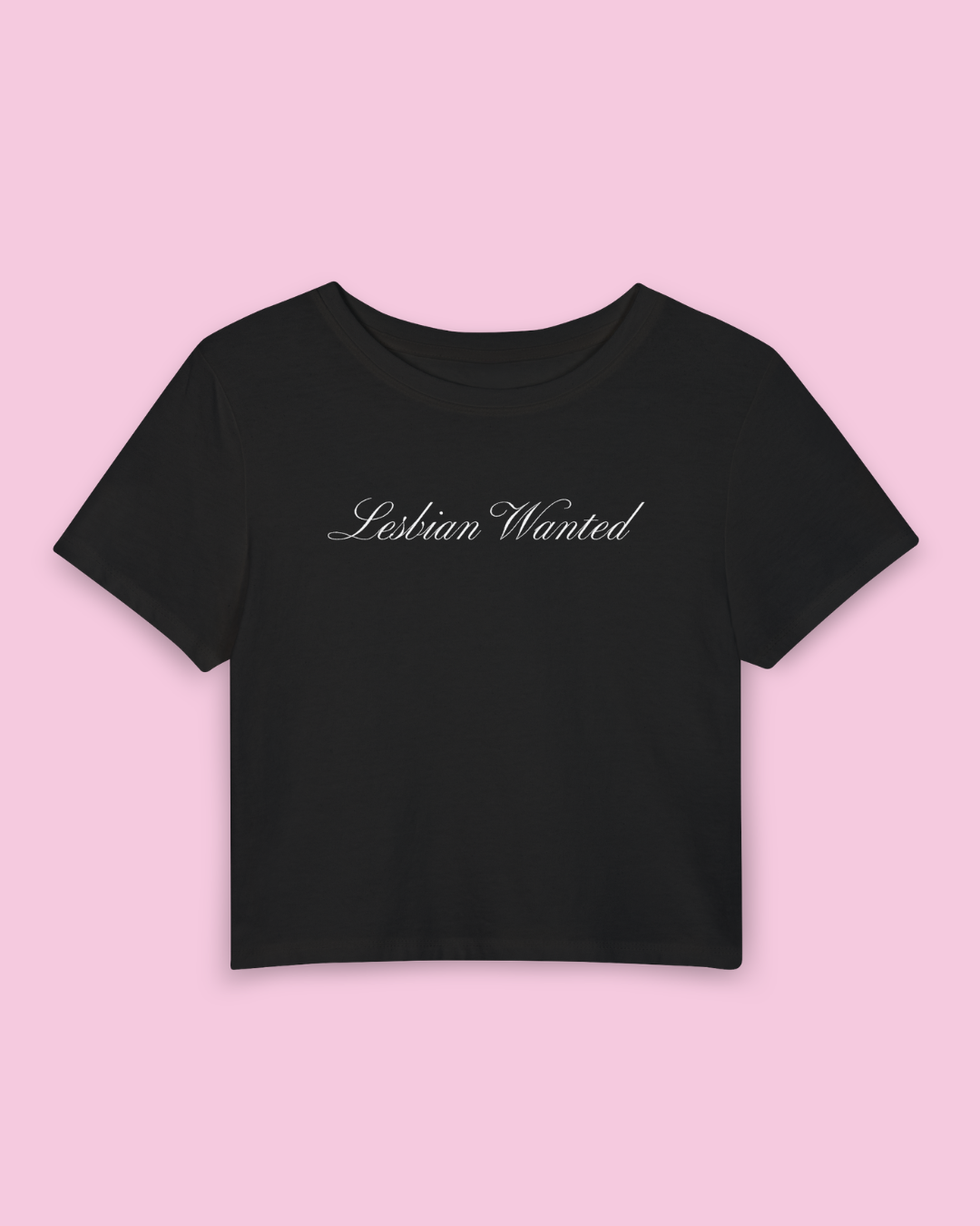 Lesbian Wanted | Y2K Baby Tee