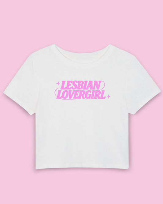 Lesbian Lovergirl | Y2K Baby Tee