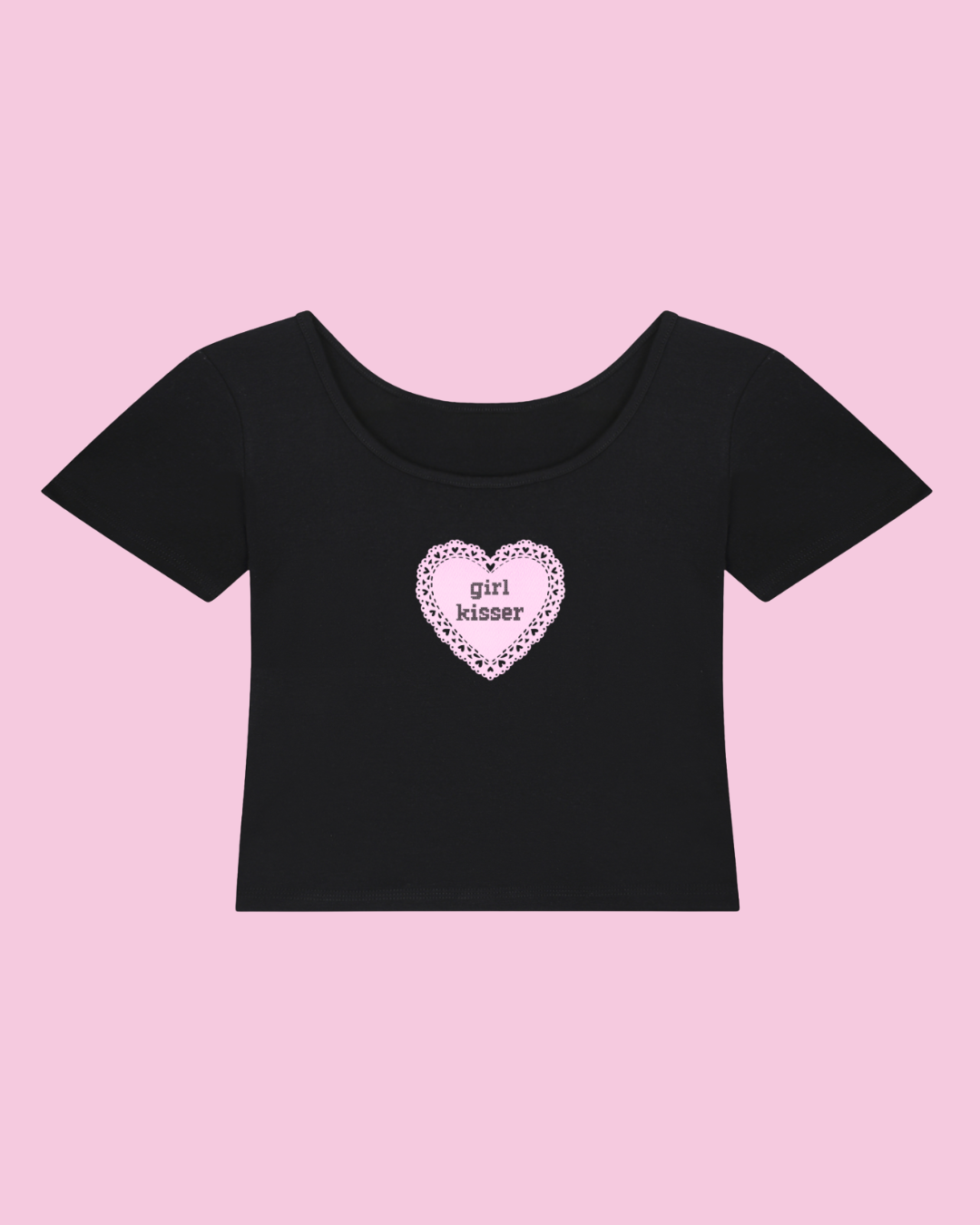 Girl Kisser | Y2K Baby Tee