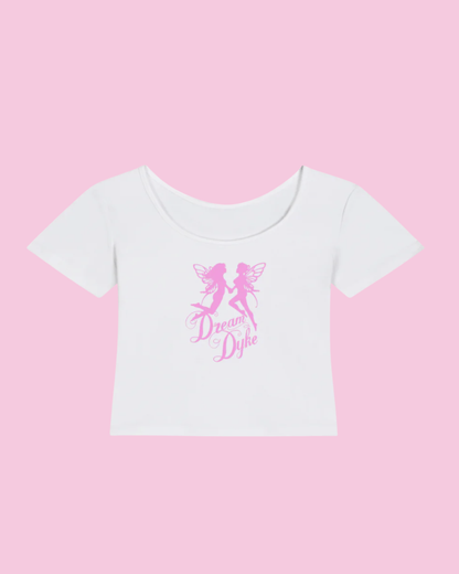 Dream Dyke Logo | Y2K Baby Tee