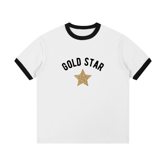 Gold Star Ringer Tee