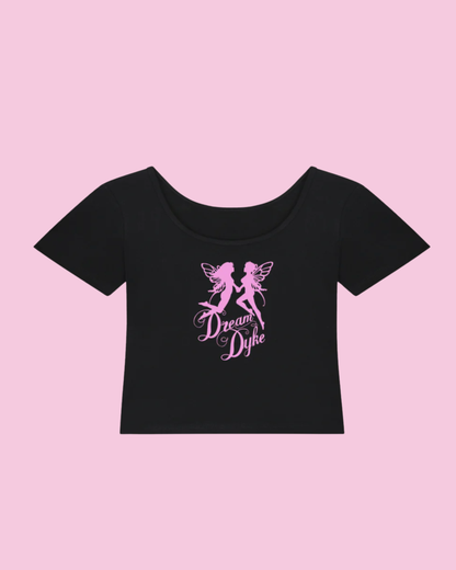 Dream Dyke Logo | Y2K Baby Tee