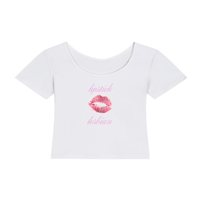 Lipstick Lesbian | Y2K Baby Tee