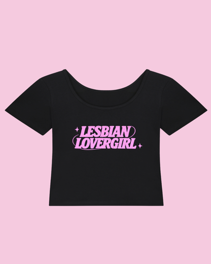 Lesbian Lovergirl | Y2K Baby Tee