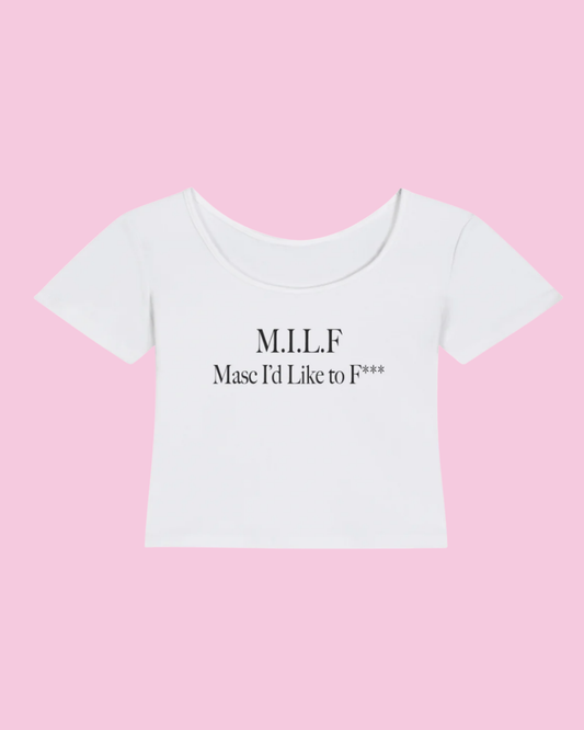 M.I.L.F. Masc I'd Like to F*** | Y2K Baby Tee