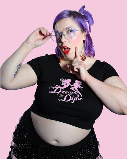 Dream Dyke Logo | Y2K Baby Tee