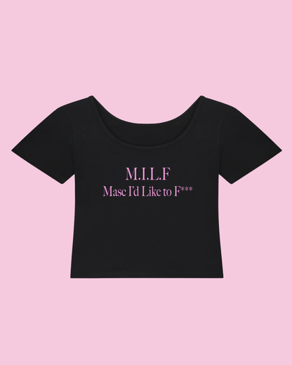 M.I.L.F. Masc I'd Like to F*** | Y2K Baby Tee