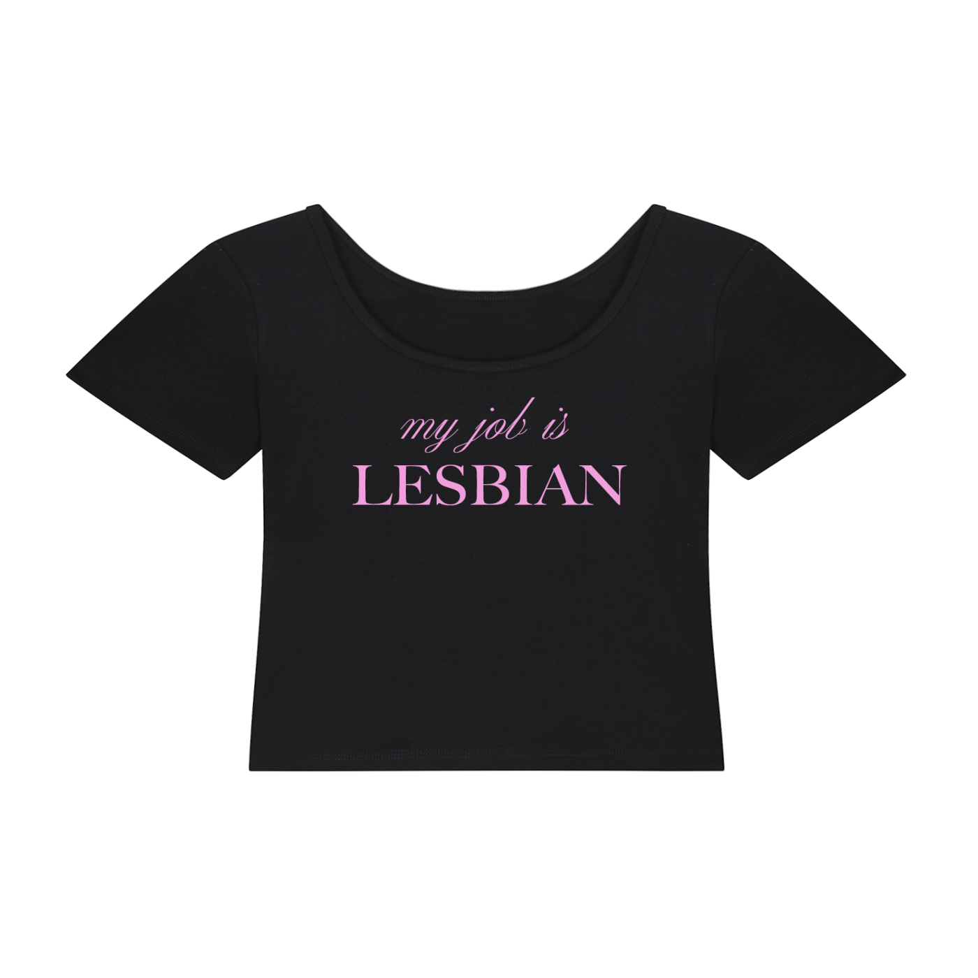 My Job is Lesbian | Y2K Baby Tee