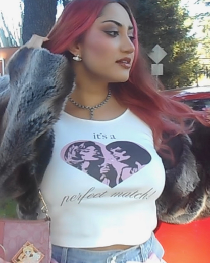 Perfect Match | Y2K Baby Tee