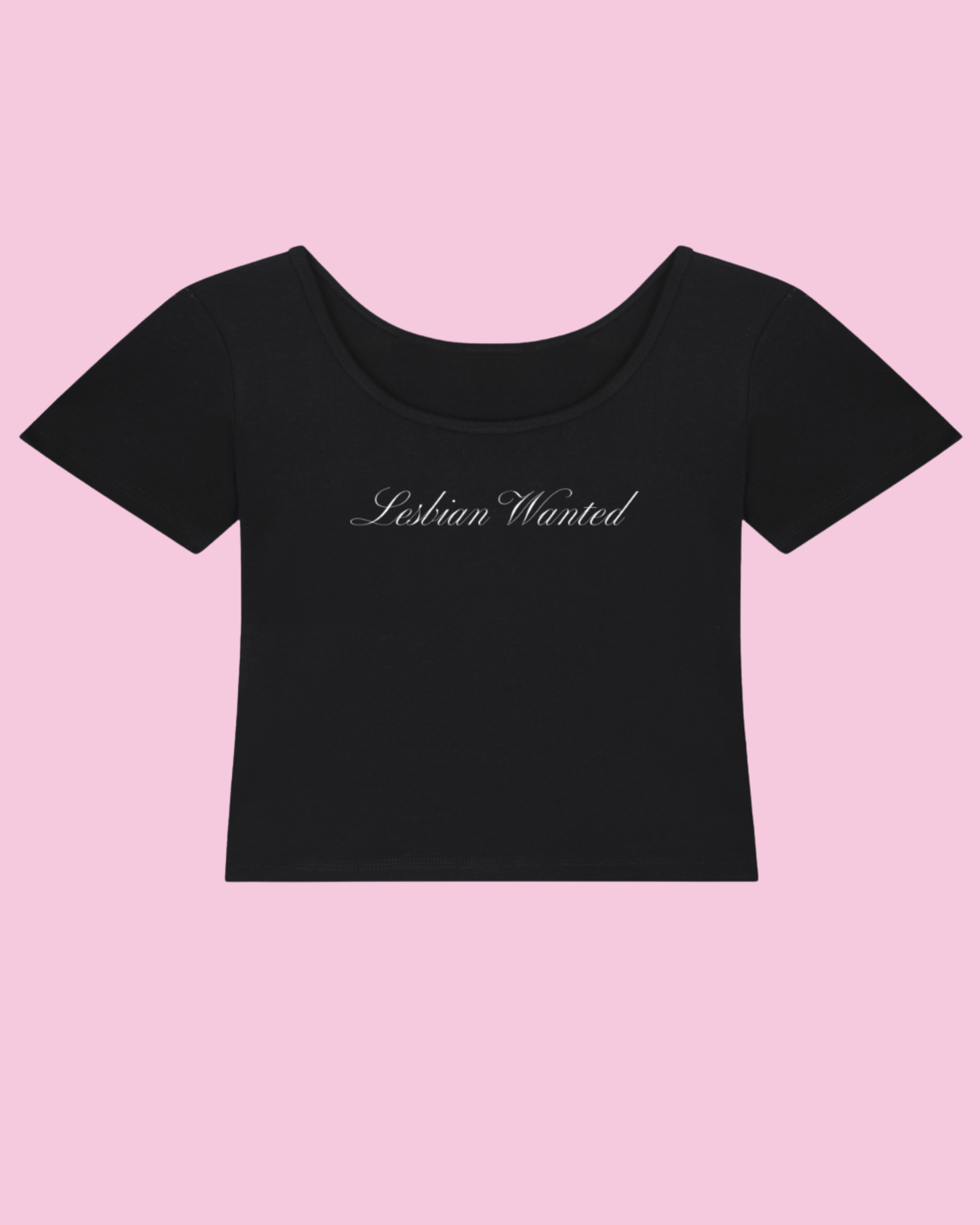 Lesbian Wanted | Y2K Baby Tee