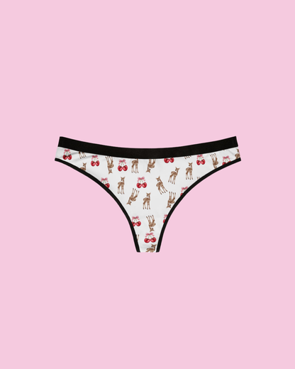 White Feather Thong