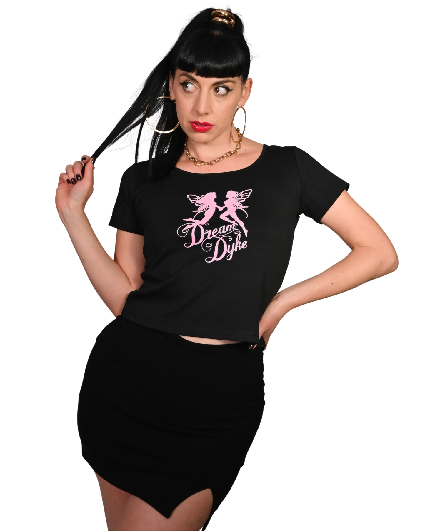 Dream Dyke Logo | Y2K Baby Tee