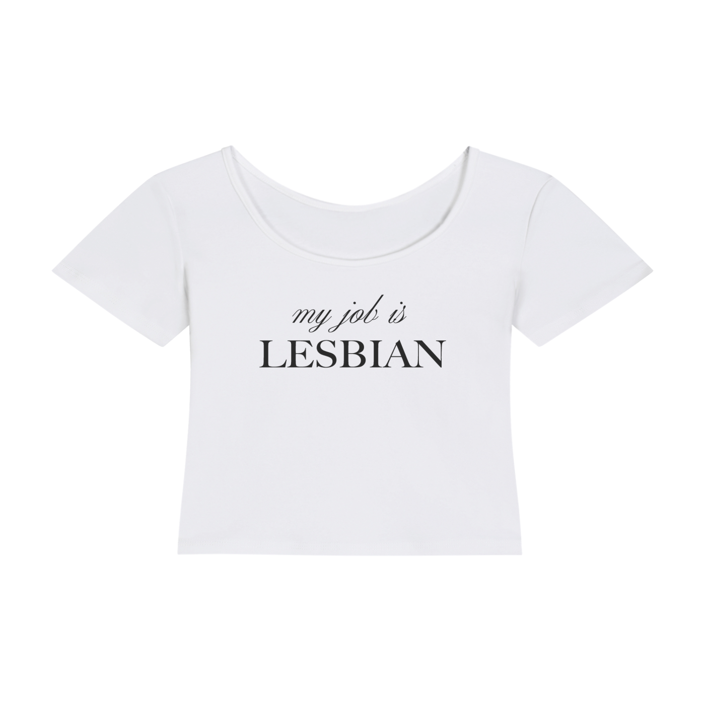 My Job is Lesbian | Y2K Baby Tee