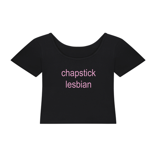Chapstick Lesbian | Y2K Baby Tee