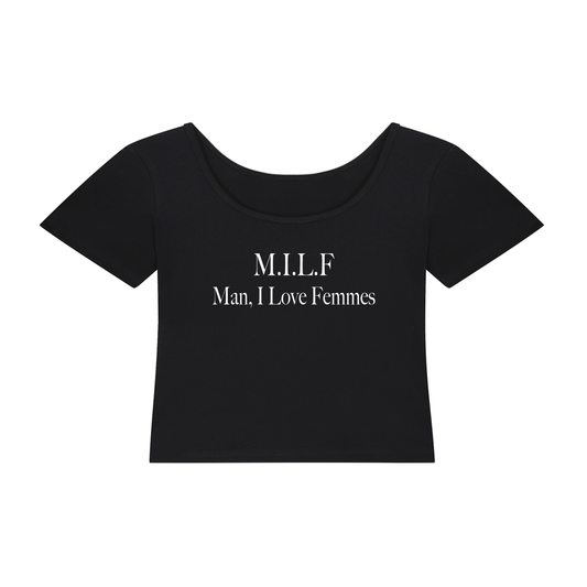 Man, I Love Femmes | Y2K Baby Tee