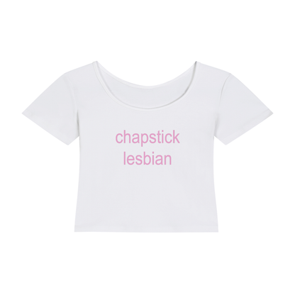 Chapstick Lesbian | Y2K Baby Tee
