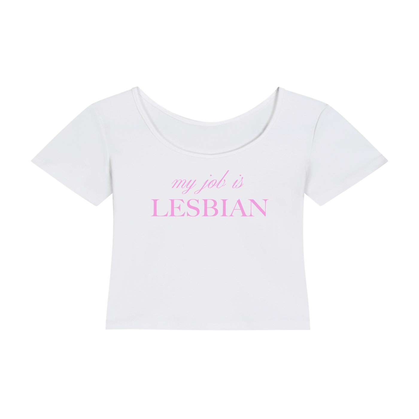 My Job is Lesbian | Y2K Baby Tee