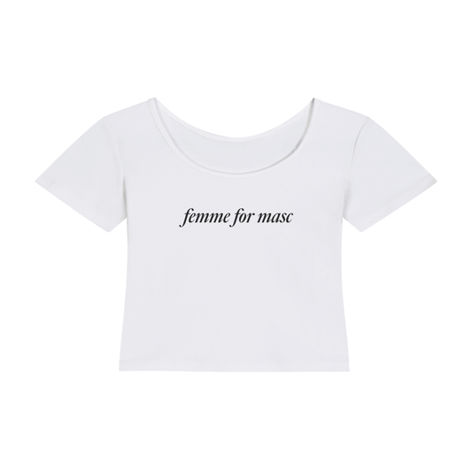 Femme for Masc | Y2K Baby Tee